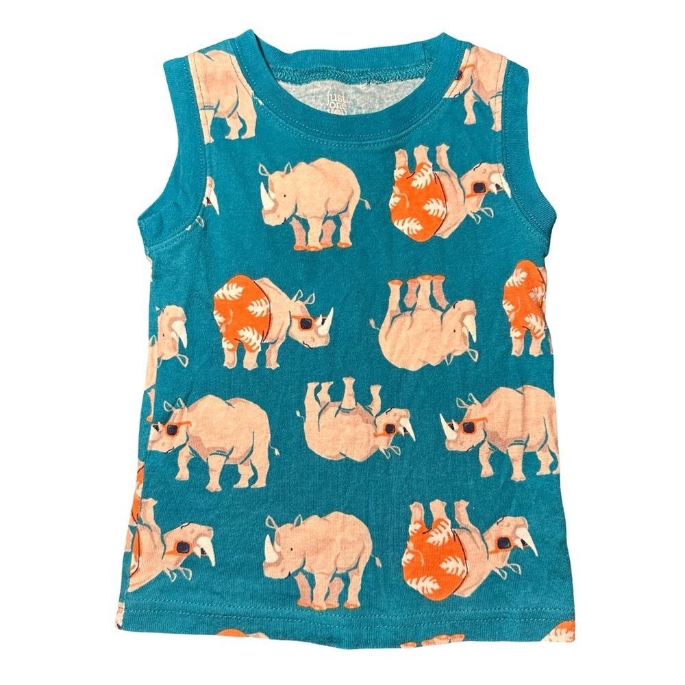 Carters 18m toddler boy rhinos tank top